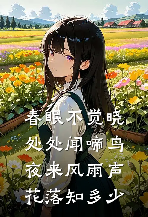 春眠不觉晓,处处闻啼鸟,夜来风雨声,花落知多少